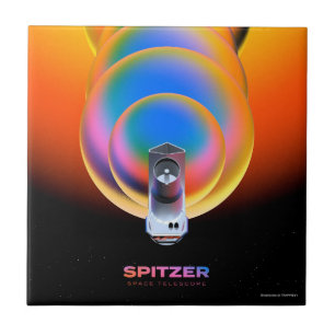 Spitzer Space Telescope Poster. Ceramic Tile