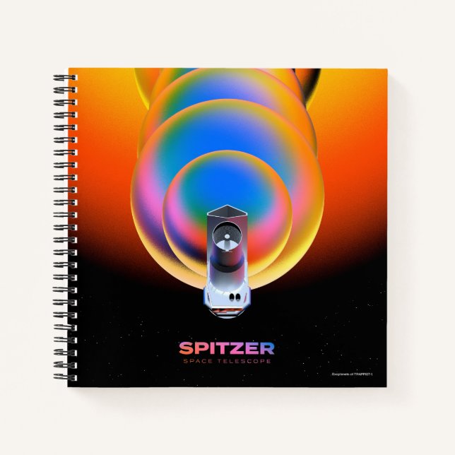 Spitzer Space Telescope Poster. Notebook (Front)