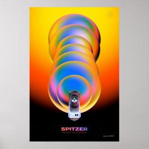 Spitzer Space Telescope Poster. Poster