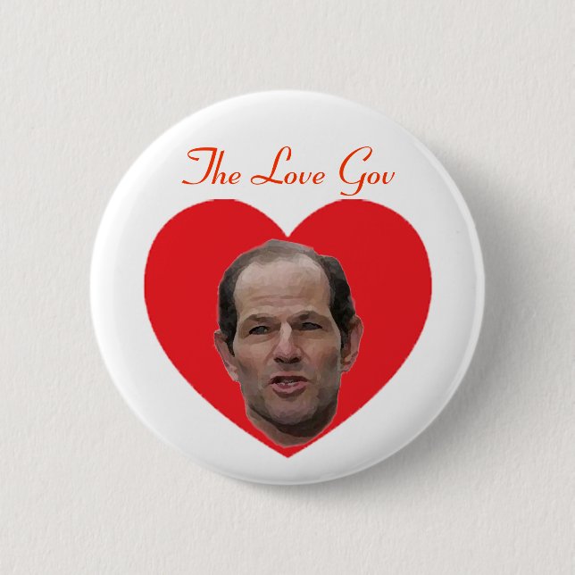Spitzer:  The Love Gov 6 Cm Round Badge (Front)
