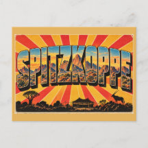 Spitzkoppe Granite Peaks Vintage Travel Art