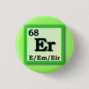 Spivak - Periodic Table personal gender pronouns 3 Cm Round Badge