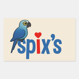 Spix's Love Rectangular Sticker