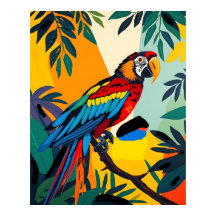 Spix's Macaw - Extinct Wildlife Art Tribute