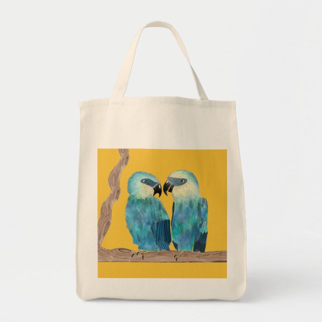Spix's Macaws on a Tote Bag - (2) (Front)
