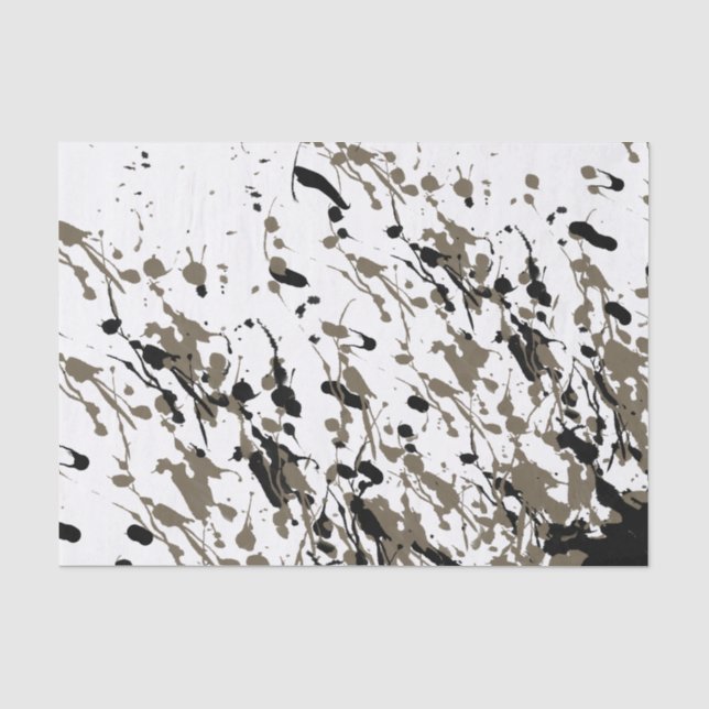Splash and Drip Art Tissue Paper (Front)