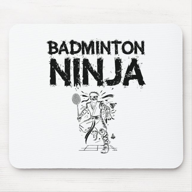 Splash Art Badminton Shuttle  Mouse Pad (Front)