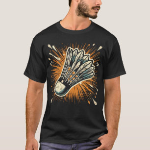 Splash Art Badminton Shuttlecock T-Shirt