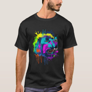 Splash Art Newfoundland Dog Owner Gift Idea Dog T-Shirt