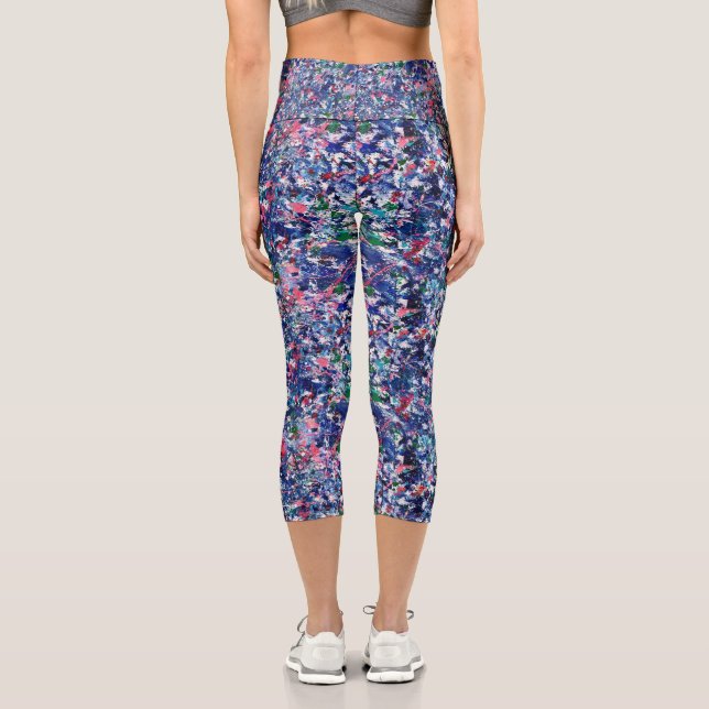 Splash Attack Capri Leggings (Back)