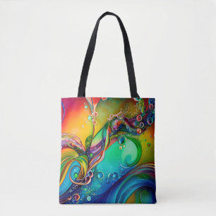 Splash! Colourful bubbles Abstract  Tote Bag