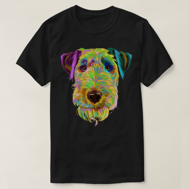 Splash Dog Welsh Terrier  T-Shirt (Design Front)