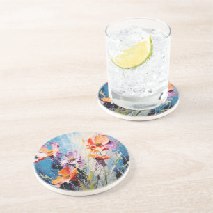 Splash Floral art Coaster