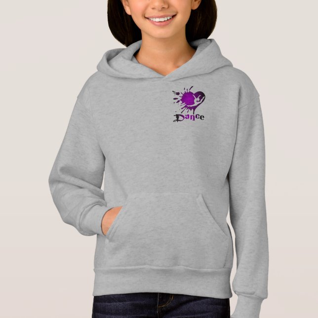 Splash Gymnastics Girls' Basic Zip Hoodie (Front)