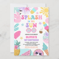 Splash In The Sun Tropical Beach Birthday Party
