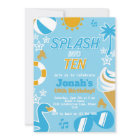 Splash into Ten Pool Party Birthday Boy summer