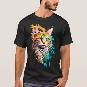 Splash Maine Coon Cat T-Shirt