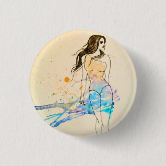 Splash of colour 3 cm round badge