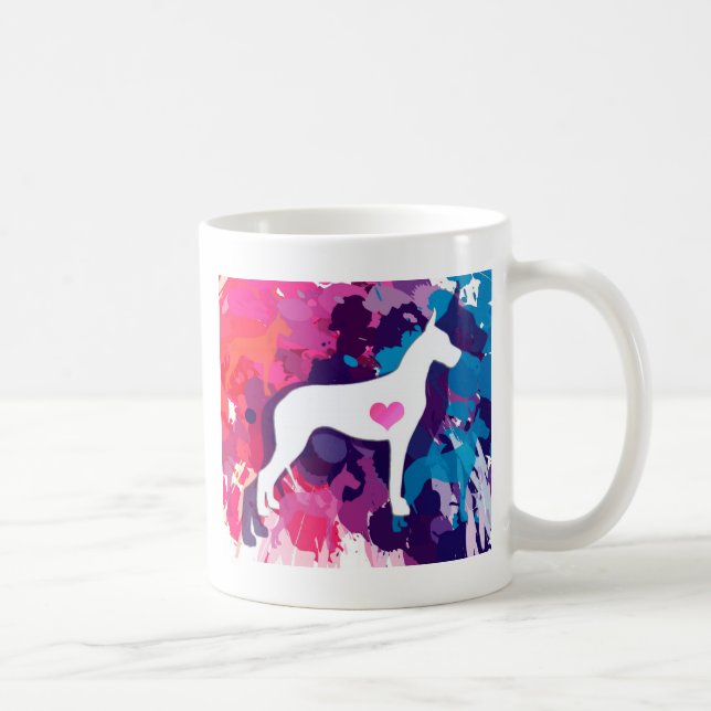 Splash of Colour-ful Danes Coffee Mug (Right)