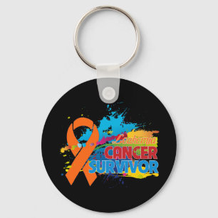 Splash of Colour - Leukaemia Survivor Key Ring