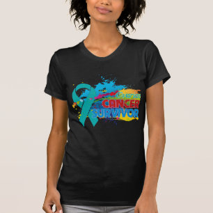 Splash of Colour - Ovarian Cancer Survivor T-Shirt