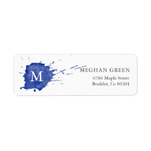 Splash Of Colour   Return Address Label