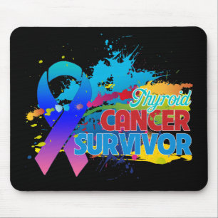 Splash of Colour - Thyroid Cancer Survivor Mouse Pad