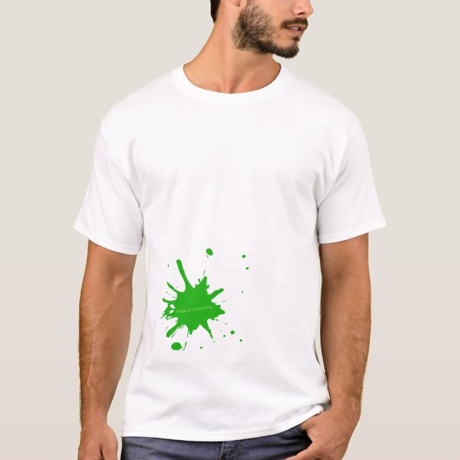 Splash of Green St Patrick's Men's T-Shirt (Front)