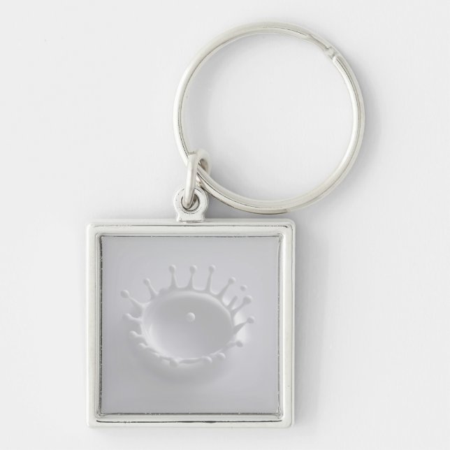 Splash of Milk Key Ring (Front)