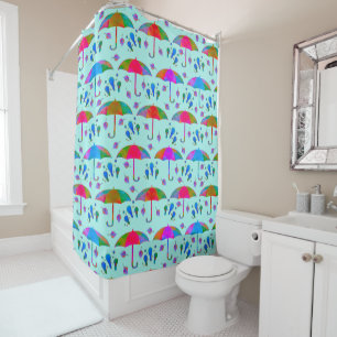 Splash of Nature in Winter Shower Curtain