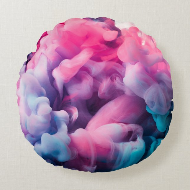 Splash of paint. Abstract backgroundabstract,paint Round Cushion (Front)