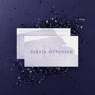 Splash of Purple Chic Lavender Violet Watercolor Business Card