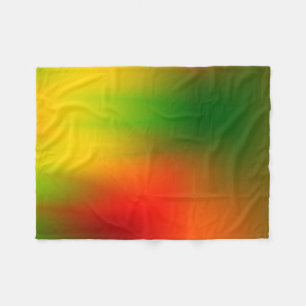 Splash of Rasta Colour Fleece Blanket