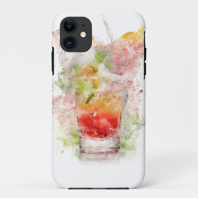 Splash of Refreshment Cocktail Mobile Case (Back)