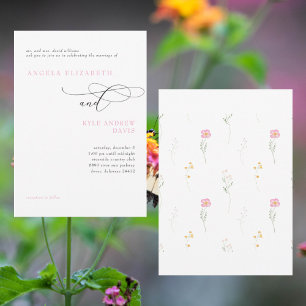 Splash of Spring Bride Parents Wedding Invitation