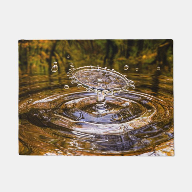 Splash of Water Drip Drop Doormat (Front)