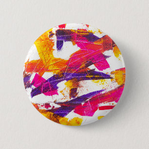 splash paint 6 cm round badge