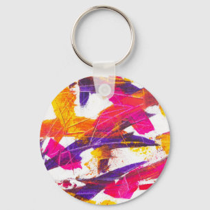splash paint key ring