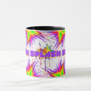 splash paint mug