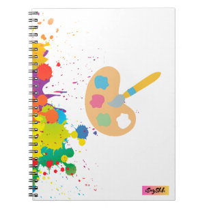 splash paint notebook