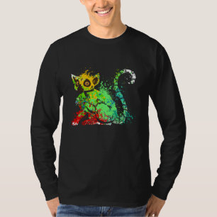 Splash Ring tailed Lemur Madagascar cute Lemurs T-Shirt