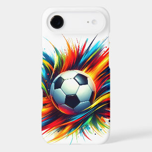 Splash Soccer Ball Futuristic Football Abstract