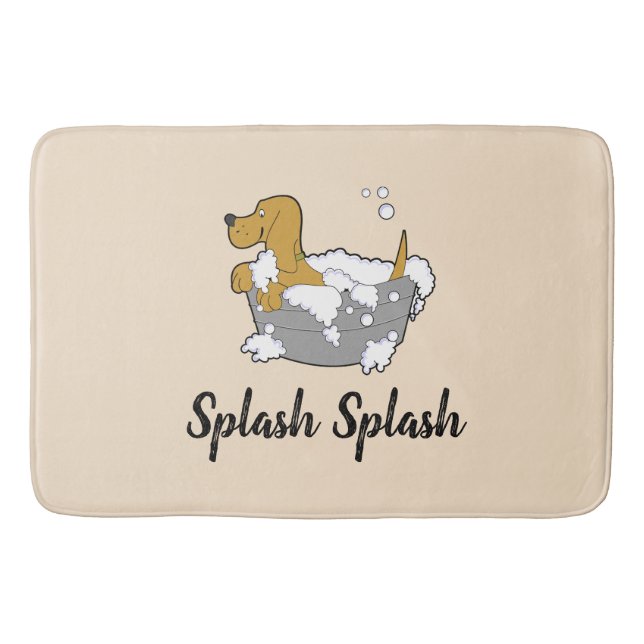 Splash splash dog bath matt bath mat (Front)