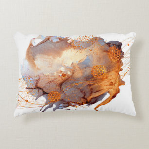 Splash Valley. Natural luxury. Royal art. Oriental Decorative Cushion