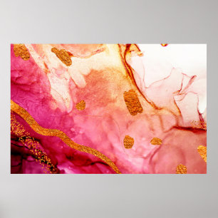 Splash Valley. Natural luxury. Royal art. Oriental Poster