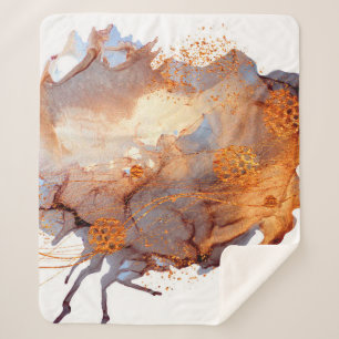 Splash Valley. Natural luxury. Royal art. Oriental Sherpa Blanket