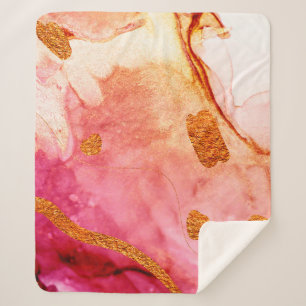 Splash Valley. Natural luxury. Royal art. Oriental Sherpa Blanket