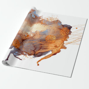 Splash Valley. Natural luxury. Royal art. Oriental Wrapping Paper