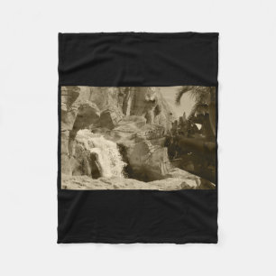 Splash Water Feature Benidorm Tint Sticker Fleece Blanket