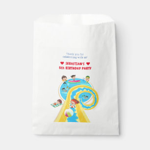 Splash Water Park Summer Waterslide Birthday Party Favour Bag